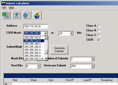 subnet mask calculator