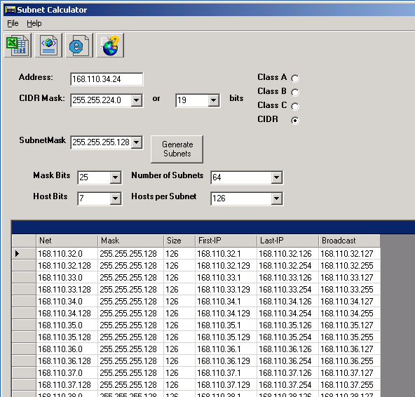 subnetcalc inline